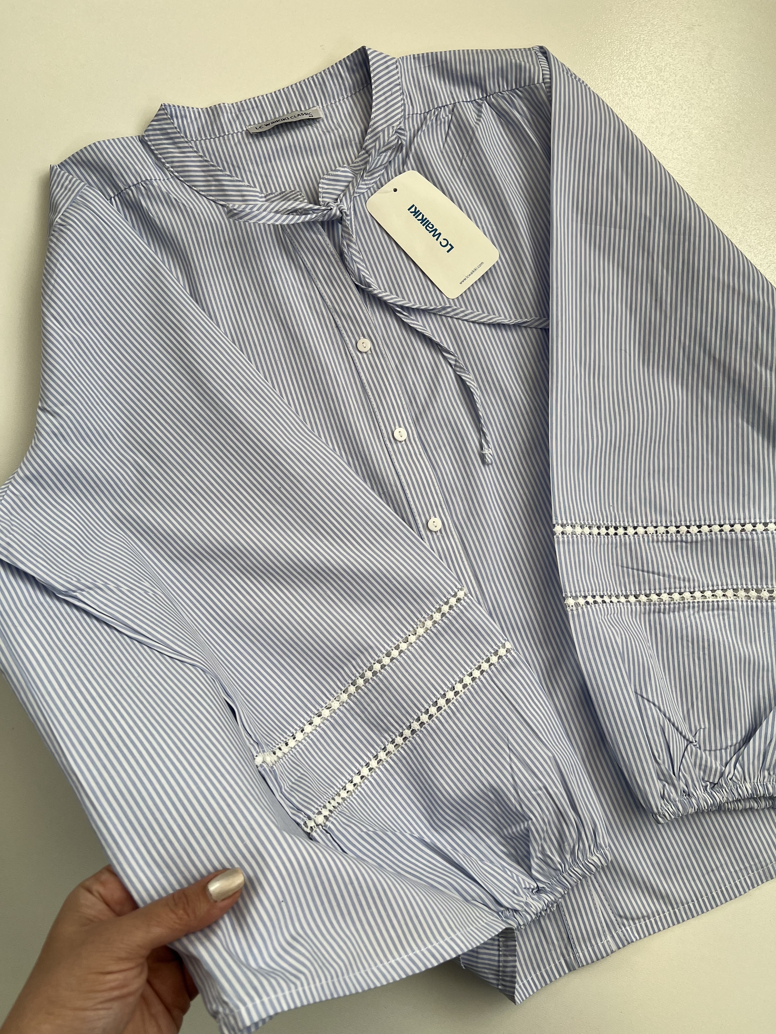 شومیز تمام نخ راه راه LC